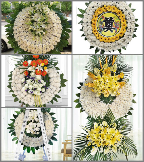 山东青岛胶州市胶莱镇古兰村花圈速递